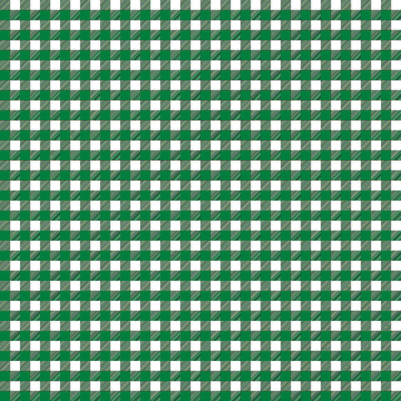 Gingham Dark Green UV Printed Acrylic Sheet