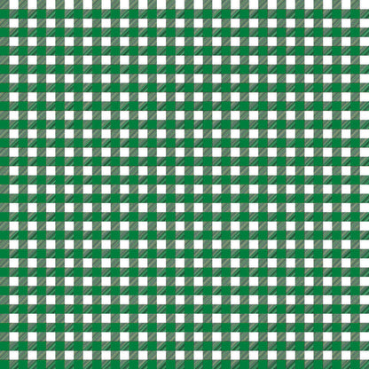 Gingham Dark Green UV Printed Acrylic Sheet