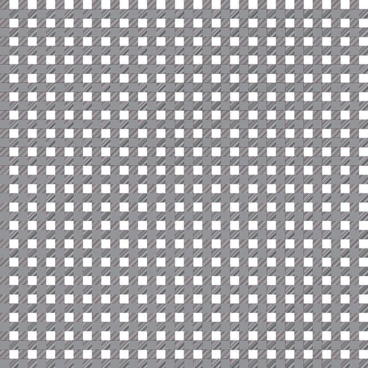 Gingham Grey UV Printed Acrylic Sheet