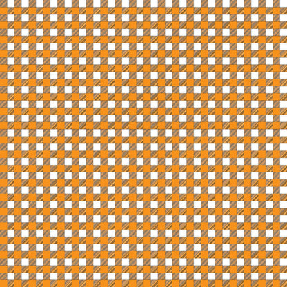 Gingham Orange UV Printed Acrylic Sheet