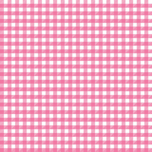 Gingham Light Pink UV Printed Acrylic Sheet