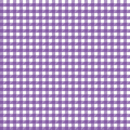 Gingham Dark Purple UV Printed Acrylic Sheet