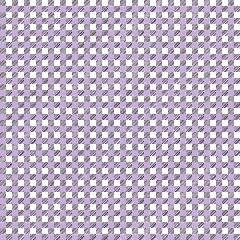 Gingham Light Purple UV Printed Acrylic Sheet