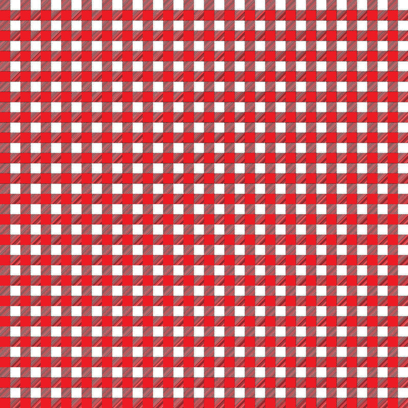 Gingham Red UV Printed Acrylic Sheet