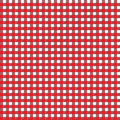 Gingham Red UV Printed Acrylic Sheet