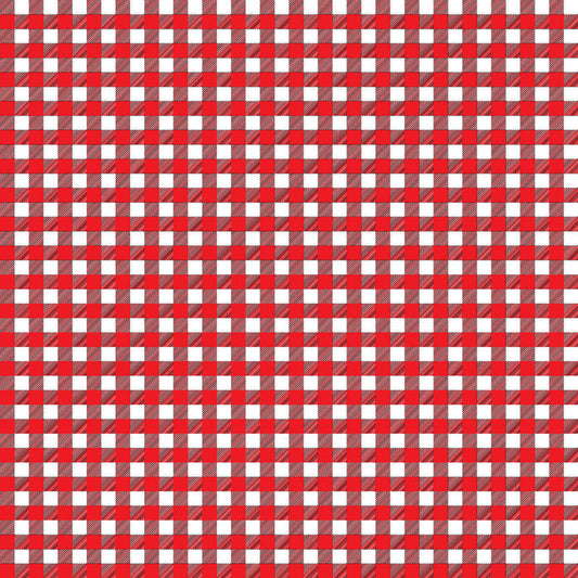 Gingham Red UV Printed Acrylic Sheet