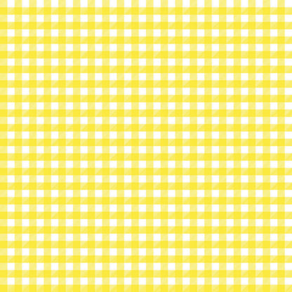 Gingham Yellow UV Printed Acrylic Sheet