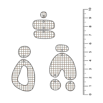 Grid Brown UV Printed Acrylic Sheet