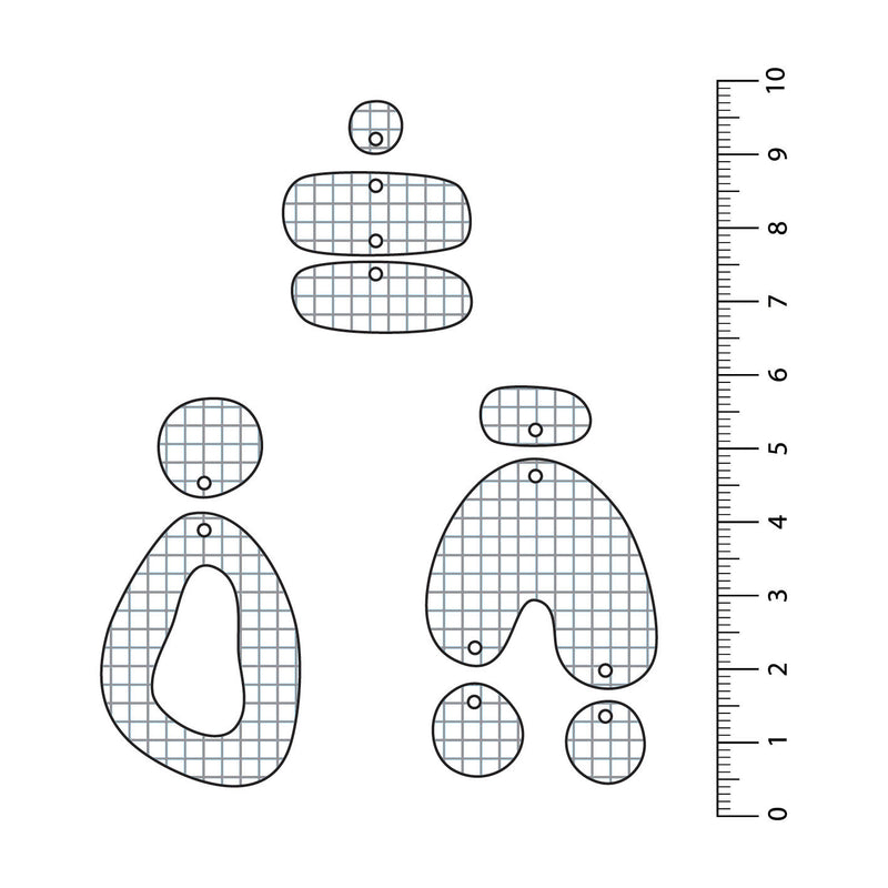 Grid Grey UV Printed Acrylic Sheet