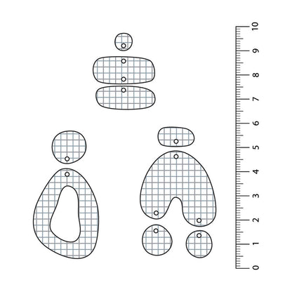 Grid Grey UV Printed Acrylic Sheet