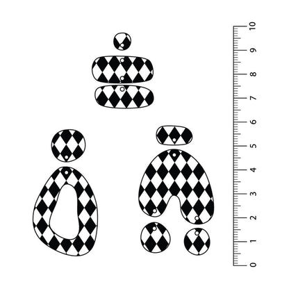 Harlequin Black UV Printed Acrylic Sheet