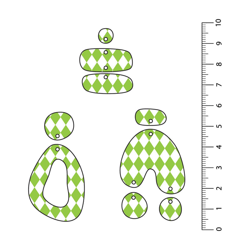 Harlequin Light Green UV Printed Acrylic Sheet