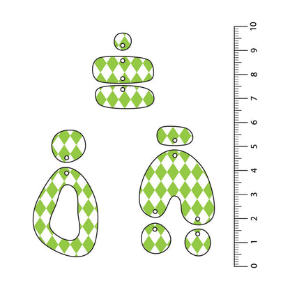 Harlequin Light Green UV Printed Acrylic Sheet