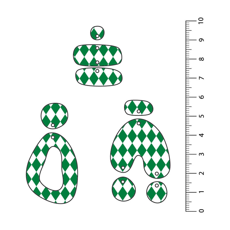Harlequin Dark Green UV Printed Acrylic Sheet