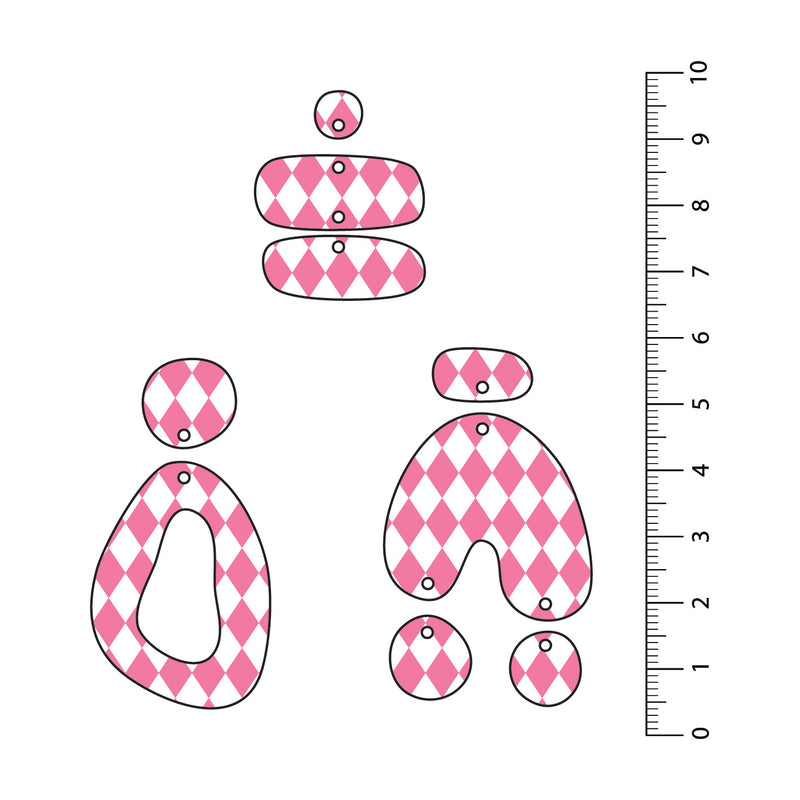 Harlequin Light Pink UV Printed Acrylic Sheet