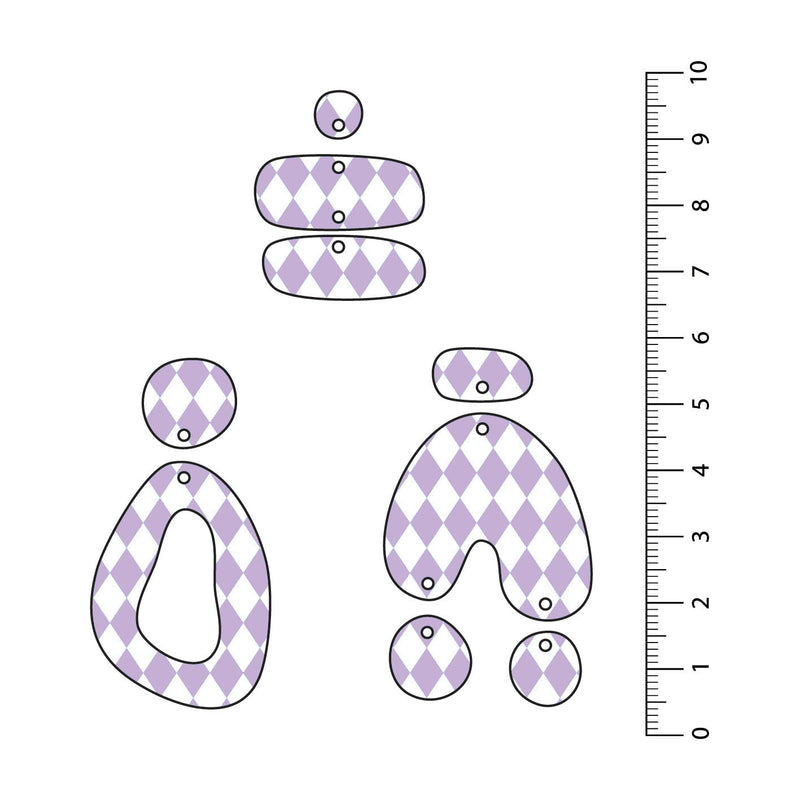 Harlequin Light Purple UV Printed Acrylic Sheet