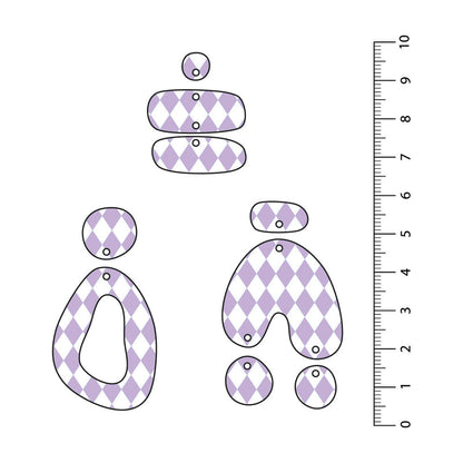 Harlequin Light Purple UV Printed Acrylic Sheet