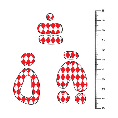 Harlequin Red UV Printed Acrylic Sheet
