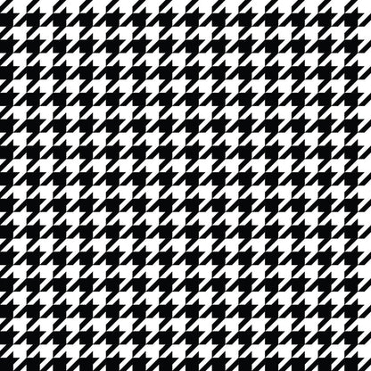 Houndstooth Black UV Printed Acrylic Sheet