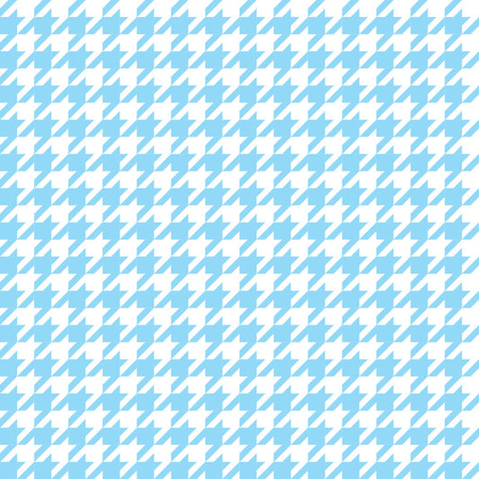 Houndstooth Light Blue UV Printed Acrylic Sheet