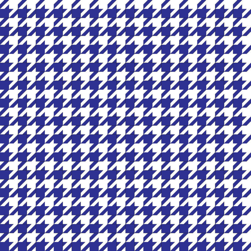 Houndstooth Dark Blue UV Printed Acrylic Sheet