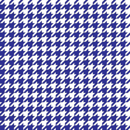 Houndstooth Dark Blue UV Printed Acrylic Sheet