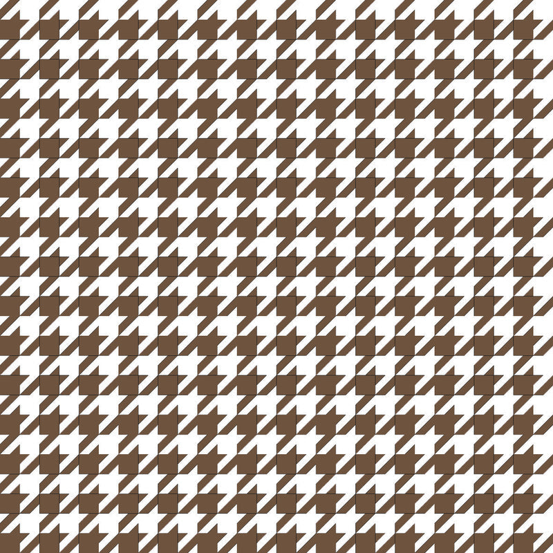 Houndstooth Brown UV Printed Acrylic Sheet