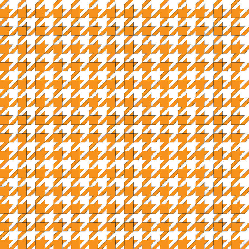 Houndstooth Orange UV Printed Acrylic Sheet
