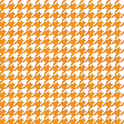 Houndstooth Orange UV Printed Acrylic Sheet