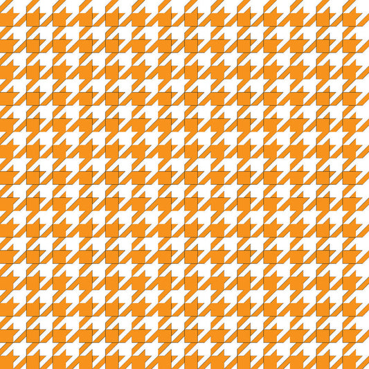 Houndstooth Orange UV Printed Acrylic Sheet