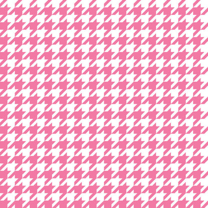 Houndstooth Light Pink UV Printed Acrylic Sheet