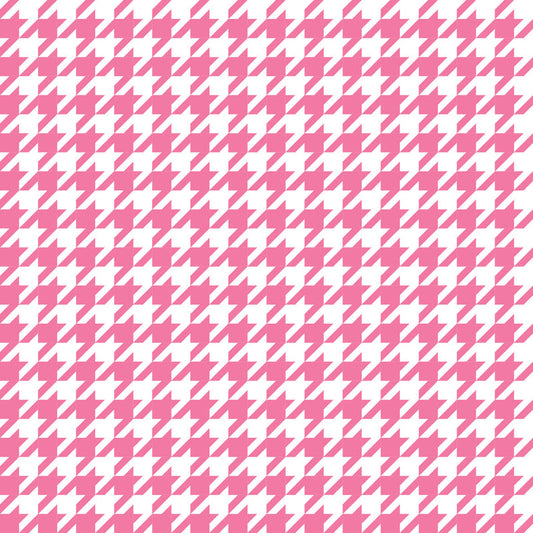 Houndstooth Light Pink UV Printed Acrylic Sheet