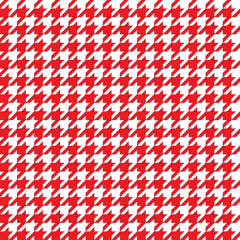 Houndstooth Red UV Printed Acrylic Sheet