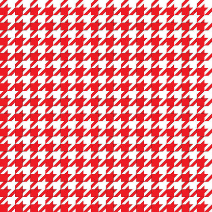 Houndstooth Red UV Printed Acrylic Sheet