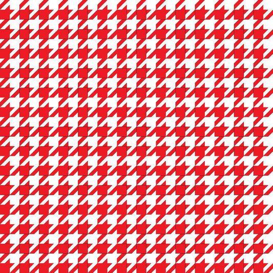 Houndstooth Red UV Printed Acrylic Sheet