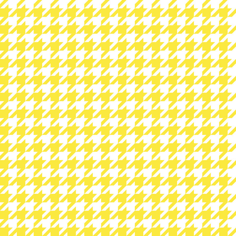 Houndstooth Yellow UV Printed Acrylic Sheet