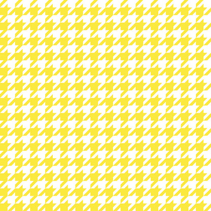 Houndstooth Yellow UV Printed Acrylic Sheet