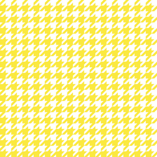 Houndstooth Yellow UV Printed Acrylic Sheet