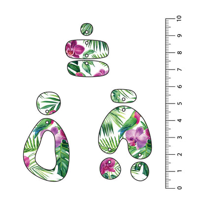 Jungle Parrots UV Printed Acrylic Sheet