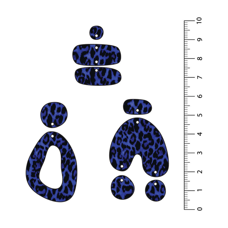 Leopard Dark Blue UV Printed Acrylic Sheet