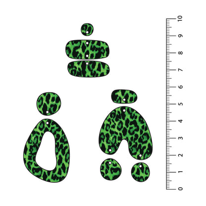 Leopard Light Green UV Printed Acrylic Sheet