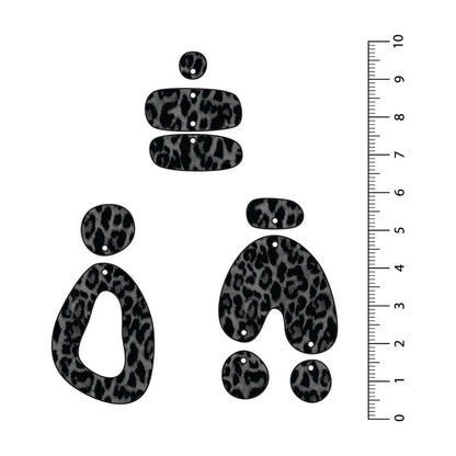 Leopard Dark Grey UV Printed Acrylic Sheet