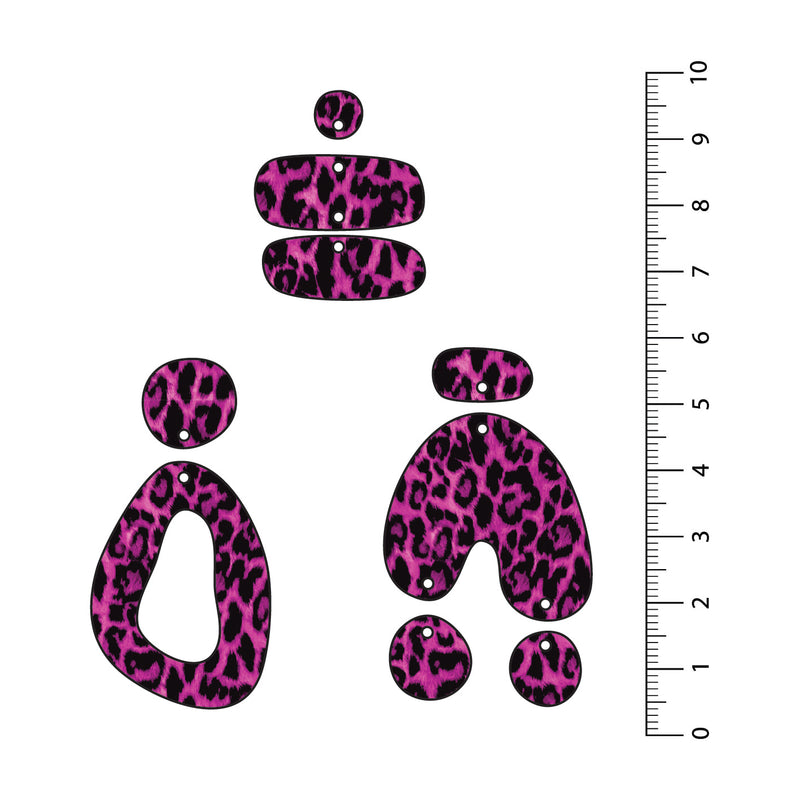 Leopard Bright Pink UV Printed Acrylic Sheet