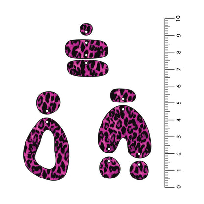 Leopard Bright Pink UV Printed Acrylic Sheet