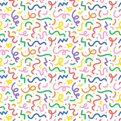 Party Squiggles UV Printed Acrylic Sheet