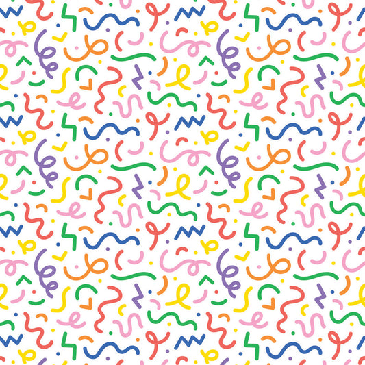Party Squiggles UV Printed Acrylic Sheet