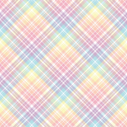 Rainbow Gingham UV Printed Acrylic Sheet