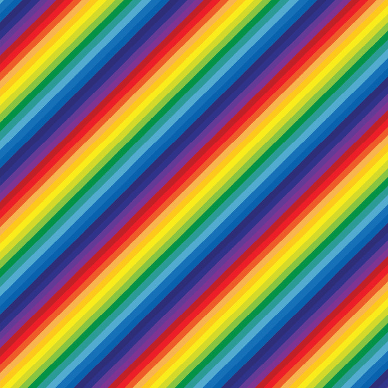 Rainbow Stripes Diagonal UV Printed Acrylic Sheet