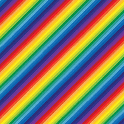 Rainbow Stripes Diagonal UV Printed Acrylic Sheet