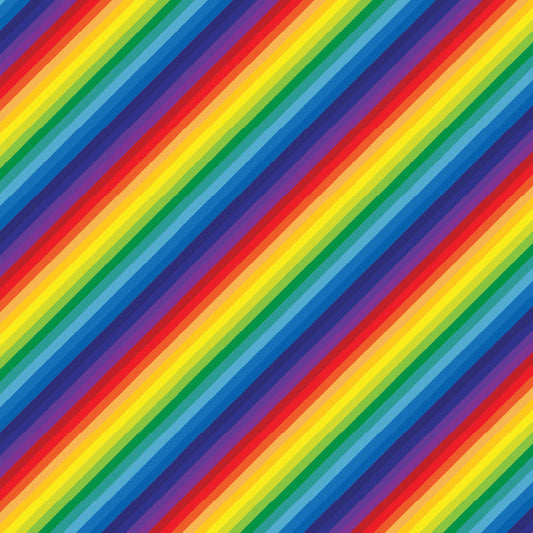 Rainbow Stripes Diagonal UV Printed Acrylic Sheet